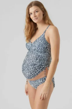 Mamalicious Top maternity tankini azul Clearance