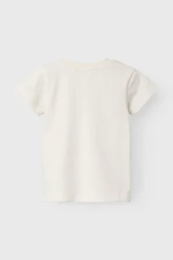 Name it T-shirt bebé menina com detalhe frontal branco Outlet
