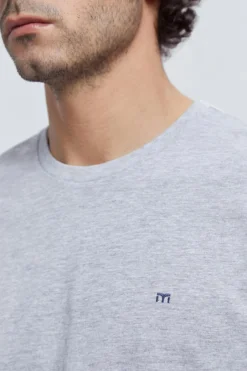 Milano T-shirt básica 100% algodão BCI Cinza medio Fashion
