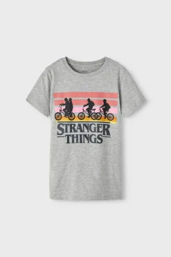 Name it T-shirt de menina cinzento Fashion