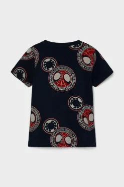 Name it T-shirt de menino de manga curta do SPIDERMAN azul Discount