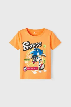 Name it T-shirt de menino de manga curta do Sonic vermelho Best