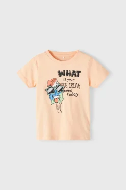 Name it T-shirt de menino de manga curta com detalhe em 3D vermelho Discount