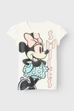 Name it T-shirt manga curta menina Minnie Mouse branco Clearance