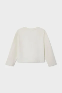 Name it T-shirt menina cropped branco Clearance
