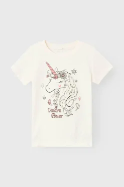 Name it T-shirt menina manga curta branco Fashion