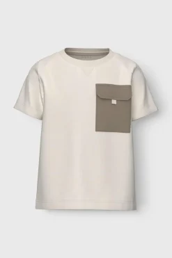 Name it T-shirt menino detalhe bolso branco Sale