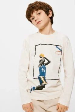 Springfield Kids T-shirt print balão menino branco Clearance