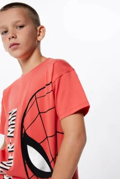 Springfield Kids T-shirt Spiderman menino estampado Best