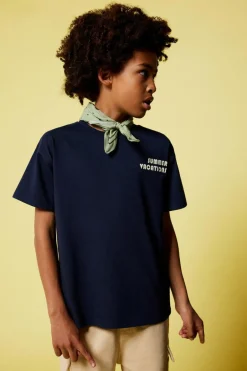 Springfield Kids T-shirt Summer Vacations menino azul Outlet