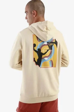 Kappa Valter Sweatshirt com capuz bege Online
