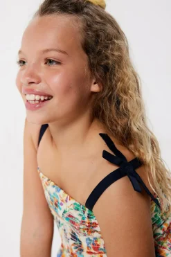 Springfield Kids Vestido alças flores menina azul Discount