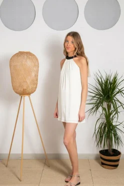 Cul Sac Vestido Barcelona Marfim bege Online