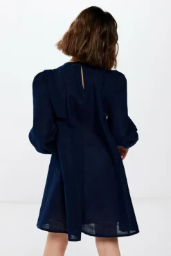Springfield Kids Vestido bordado menina azul Outlet