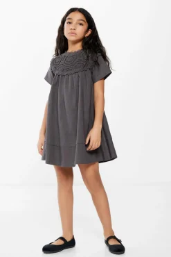 Springfield Kids Vestido colar crochet menina cinzento Sale