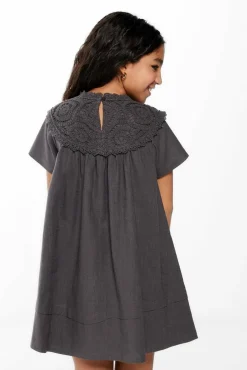 Springfield Kids Vestido colar crochet menina cinzento Sale