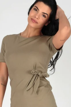 Brave Soul Vestido com nó na cintura Fashion