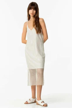Tiffosi Vestido Comprido de Grelha com Lúrex Best