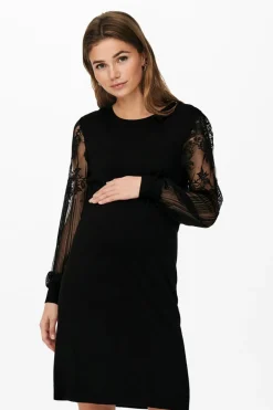 Only Maternity Vestido de cocktail de pré-mamã preto Clearance