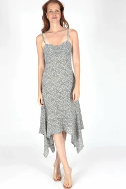 Brave Soul Vestido de flores com alças verde Discount
