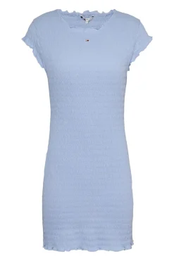 Tommy Jeans Vestido de manga curta azul New