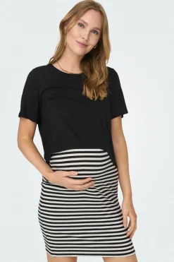 Only Maternity Vestido de maternity e amamentação preto Best