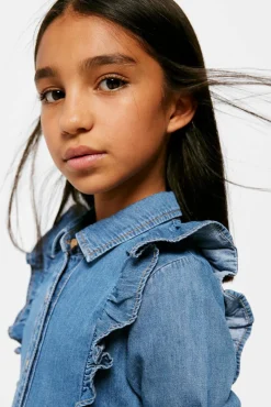Springfield Kids Vestido denim menina azul Clearance