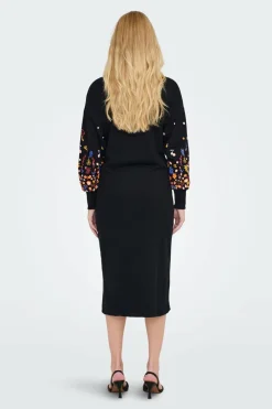 Only Maternity Vestido desportivo com bordados maternity preto Hot