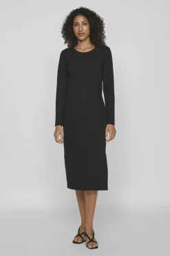 Vila Vestido midi Preto Best