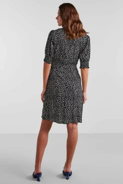 Pieces Vestido midi de manga curta. Clearance