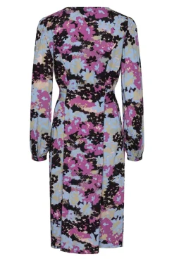 Pieces Vestido midi floral verde New