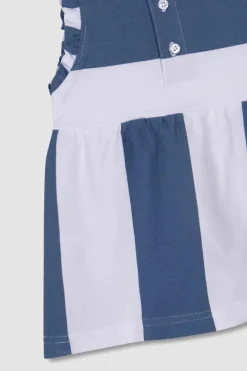 Gocco Vestido riscas -claro azul New