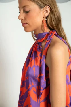 Cul Sac Vestido Sofia Flores Discount