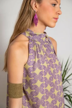 Cul Sac Vestido Sofia Flores Discount