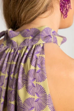 Cul Sac Vestido Sofia Flores Discount