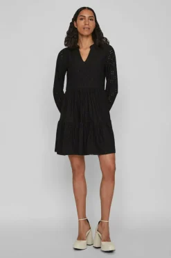 Vila Vestido troquelado Discount
