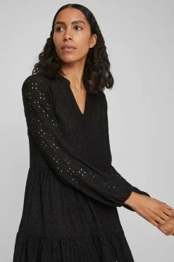 Vila Vestido troquelado Discount