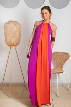 Cul Sac Vestido Ucrânia Fúcsia rosa Discount